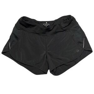 Athleta Running Shorts XS Black 3" Inseam Lined Reflective EUC